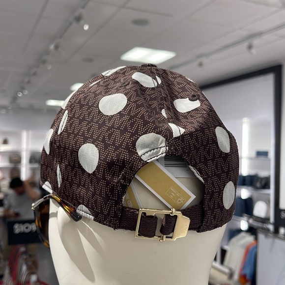 Michael Kors Women's Baseball Cap Hat Adjustable OS Chocolate BROWN DOTS
NWT - Picture 6 of 16